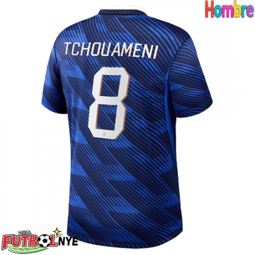 Camiseta Francia Aurelien Tchouameni #8 Primera Equipación Mundial 2026 manga corta